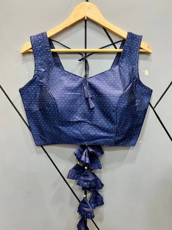 Rk Vol 2 By Sagar Impex Fancy Jacquard Blouse With Latkan